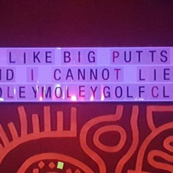 Holey Moley Golf Club - I like big putts and  i cannot lie