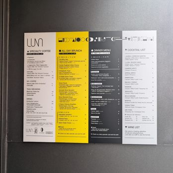 Luna - Menu 11/2025 - Cafes Near Me - Rome, RM Luna - Menu 11/2025 - Cafes Near Me - Rome, RM
