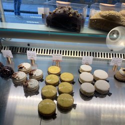 The passion fruit cake (right) is amazing as is the chocolate lovers dream (left)
