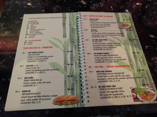 Menu photo 1 Dalat Cafe Oslo, 03 Menu photo 1 Dalat Cafe Oslo, 03