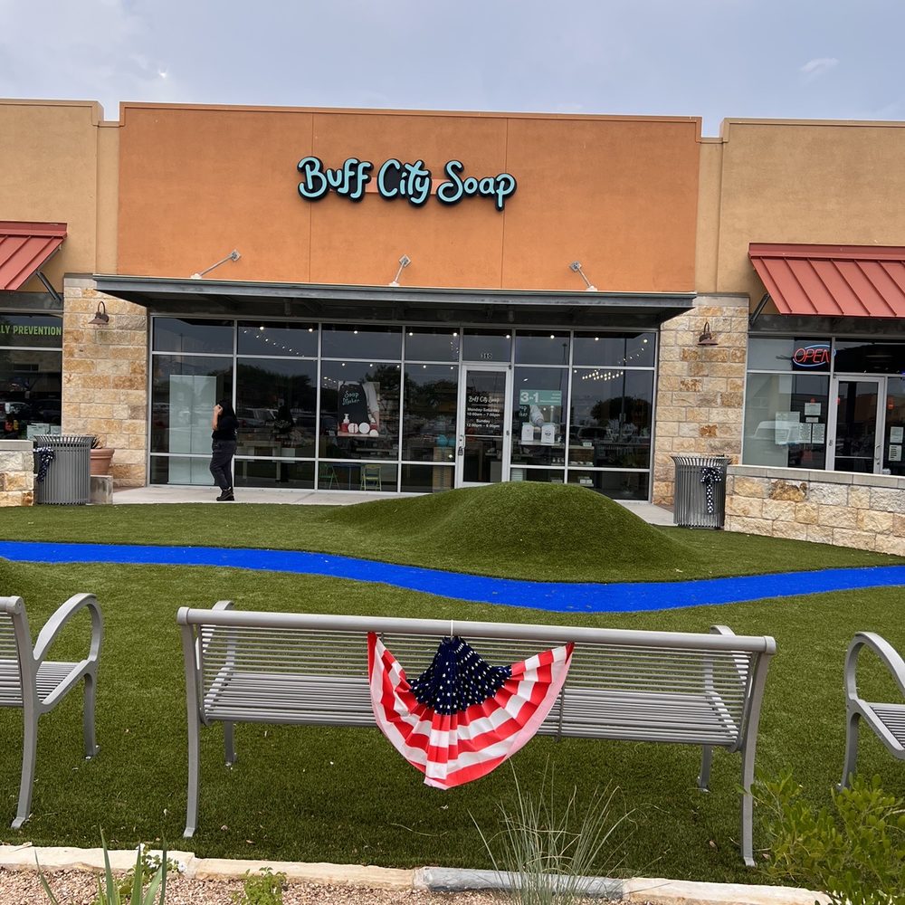 Buff City Soap - Entrance to the shop - Cosmetics & Beauty Supply Near Me - Kyle, Texas
