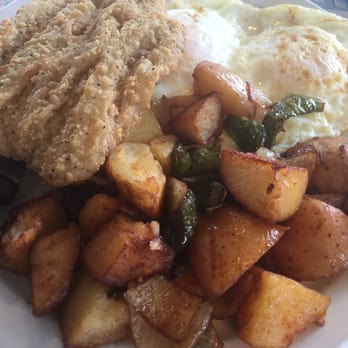 Don's Country Kitchen - Chicken fried steak and eggs over medium gravy on the side - Breakfast & Brunch Near Me - Carlsbad, California