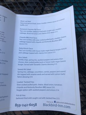 Menu photo 3 Ricochet Cafe Blairsden, CA Menu photo 3 Ricochet Cafe Blairsden, CA