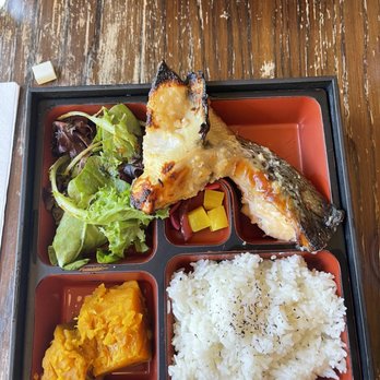 Hibino - Salmon collar bento box lunch special - Japanese Near Me - Brooklyn, New York Hibino - Salmon collar bento box lunch special - Japanese Near Me - Brooklyn, New York