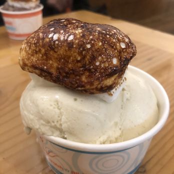 Sweet Republic - Bananas foster with a marshmallow - Ice Cream & Frozen Yogurt Near Me - Phoenix, Arizona Sweet Republic - Bananas foster with a marshmallow - Ice Cream & Frozen Yogurt Near Me - Phoenix, Arizona
