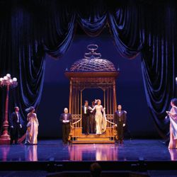 Portfolio Image. Rose Brand Gliss Panne Velvet provided a fabulous effect for the production of My Fair Lady at Shaw Festival.