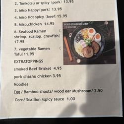 Senjyu House - Ramen new menu June 2025