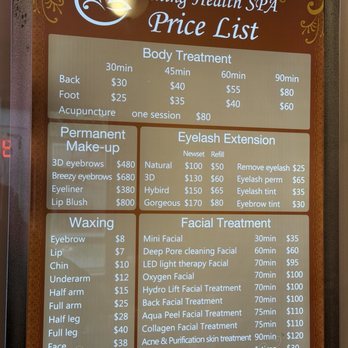 Shining Health SPA - Price List - Skin Care Near Me - Astoria, New York Shining Health SPA - Price List - Skin Care Near Me - Astoria, New York