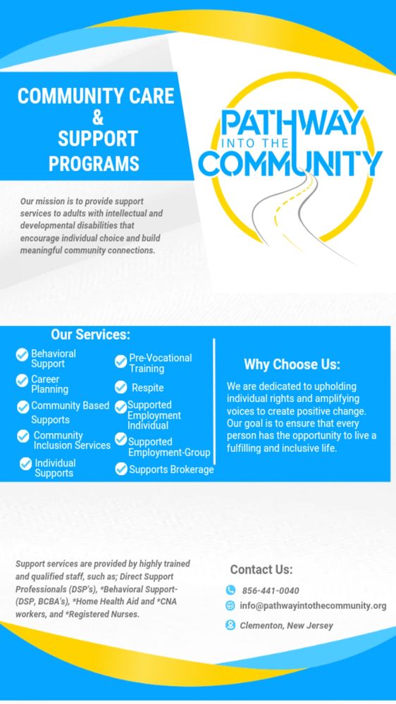 Pathway Into The Community - social services organization in Clementon, NJ