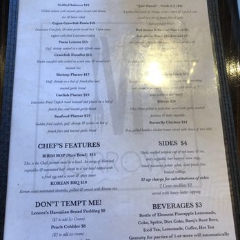 Morrow's - Menu shot - Cajun/Creole Near Me - New Orleans, Louisiana Morrow's - Menu shot - Cajun/Creole Near Me - New Orleans, Louisiana