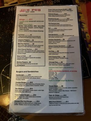 Menu photo 3 JP's Pub San Diego, CA