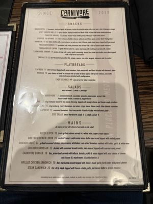Menu photo 2 Carnivore St. Louis, MO