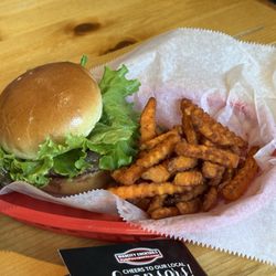 J & M Bar And Grill - Hamburger and sweet potato fries