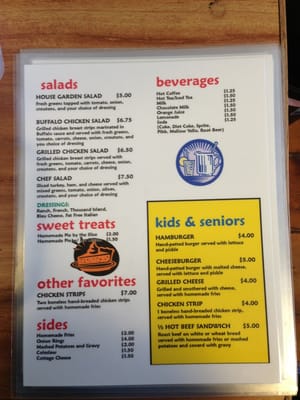Menu photo 1 Emma Rae's Cafe Merrill, IA