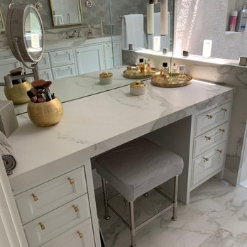 SurfaceTopia Stone Countertops & Tile - Master bath porcelain vanity counter - Countertop Installation Near Me - San Mateo, California