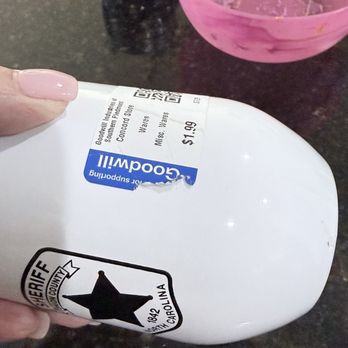 Goodwill - Concord - These stickers are so difficult to remove. I have had to discard items for this reason. - Thrift Stores Near Me - Concord, North Carolina