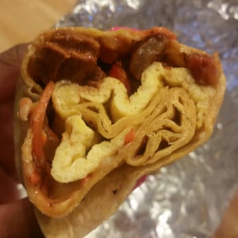 Green Tomato Grill - OMG red chili beef breakfast burrito FTW - New American Near Me - Orange, California