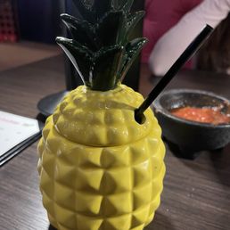 It's a virgen Pina colada so delicious.