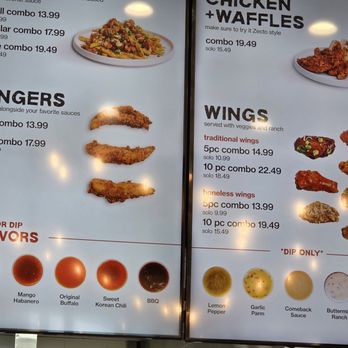 Zecto Hot Chicken - Menu - Chicken Wings Near Me - Fullerton, California