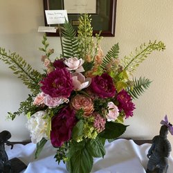 Goose Hollow Flowers - Peonies, roses, ferns and many other leaves and flowers.