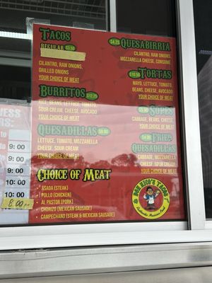 Menu photo 2 Don Nico's Tacos Stuart, FL