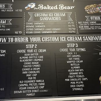 The Baked Bear - Menu - Desserts Near Me - San Francisco, California The Baked Bear - Menu - Desserts Near Me - San Francisco, California