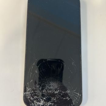 JTechFix - Front of phone after accident. - Mobile Phone Repair Near Me
