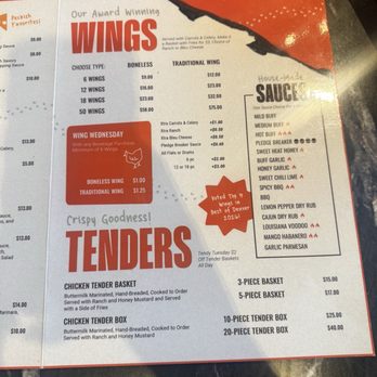 Peckish - Menu - Chicken Wings Near Me - Denver, Colorado