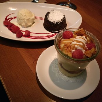 JOEY Eaton Centre - Mousse and chocolate molten lava cake - Canadian (New) Near Me - Toronto, Ontario JOEY Eaton Centre - Mousse and chocolate molten lava cake - Canadian (New) Near Me - Toronto, Ontario
