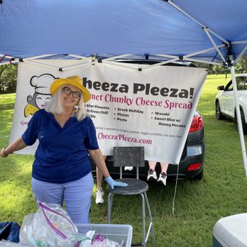 Cheeza Pleeza - The AMAZING business owner at her booth! - Cheese Shops Near Me