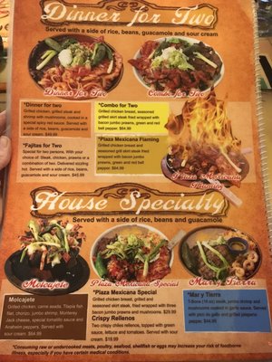 Menu photo 2 Plaza Mexicana Vernal, UT Menu photo 2 Plaza Mexicana Vernal, UT
