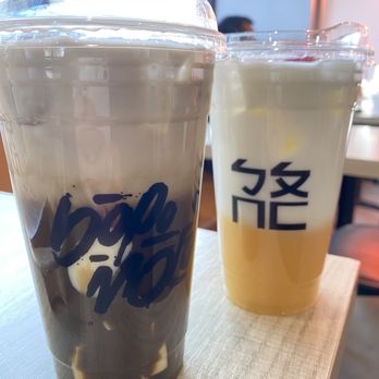 Bopomofo Cafe - Hoji-Corn latte & Strawberry corn milk - Bubble Tea Near Me - San Gabriel, California