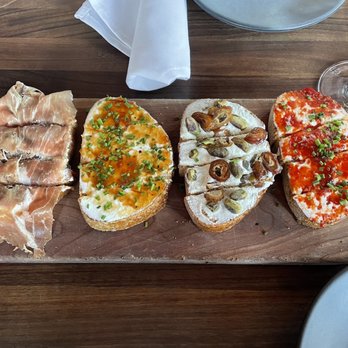 Postino Broadway - Board with 4 different bruschetta - Wine Bars Near Me - Denver, Colorado