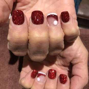 Persimmon Nail Spa - Love my holiday nails - Nail Salons Near Me - Washington, DC, District of Columbia