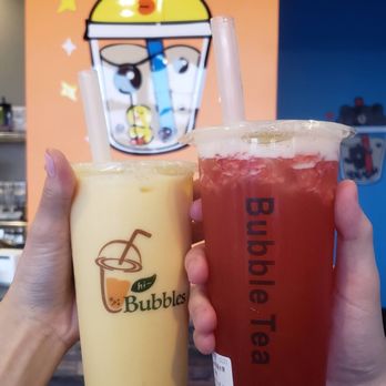 Hi Bubbles - Strawberry Fruit Tea and Mango Milk - Bubble Tea Near Me - Columbus, Ohio