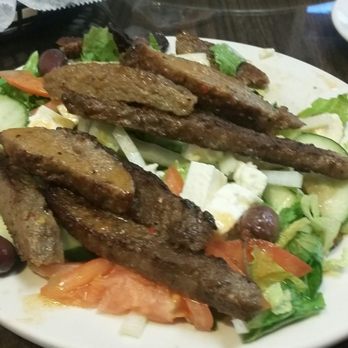 Holy Land Cafe - Greek salad with Gyro meat. - Middle Eastern Near Me - Lenexa, Kansas Holy Land Cafe - Greek salad with Gyro meat. - Middle Eastern Near Me - Lenexa, Kansas