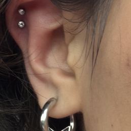double helix piercing double helix piercing