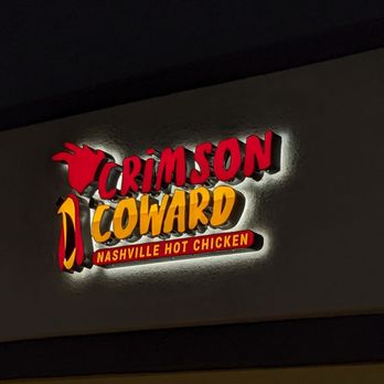 Crimson Coward - Sign above the front door - Chicken Shop Near Me - Downey, California Crimson Coward - Sign above the front door - Chicken Shop Near Me - Downey, California