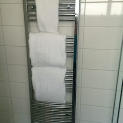 The Ambassador Hotel - It seems every hotel has heater towel racks in NZ but their's are especially big. My tall husband also enjoyed the oversized towels.