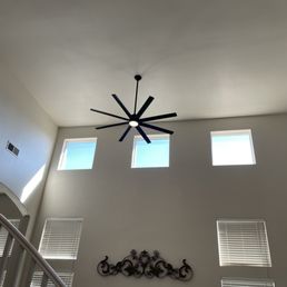 65" ceiling fan with light. 65" ceiling fan with light.