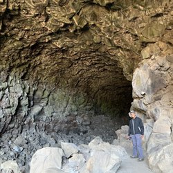 Lava Beds National Monument - Entrance to Skull Cave