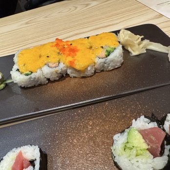 Miyabi Sushi & Ramen - Mt.Fuji Roll and Tuna Avocado Roll featuring a cute little wasabi monster. - Sushi Bars Near Me - Houston, Texas Miyabi Sushi & Ramen - Mt.Fuji Roll and Tuna Avocado Roll featuring a cute little wasabi monster. - Sushi Bars Near Me - Houston, Texas