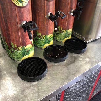 Firehouse Subs - Middle catch basin is full of tea, nearly overflowing - Fast Food Near Me - Houston, Texas Firehouse Subs - Middle catch basin is full of tea, nearly overflowing - Fast Food Near Me - Houston, Texas