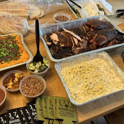 1775 Texas Pit BBQ Catering - Complete spread.
