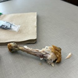 Church's Chicken - Bones left on the table