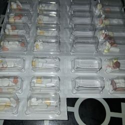 The Medicine Shoppe - Prepackaged pill page front and back.