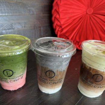 Trung Nguyen E-Coffee - Matcha strawberry, Black Sesame Cream Coffee and Pistachio Espresso - Coffee & Tea Near Me - Santa Ana, California Trung Nguyen E-Coffee - Matcha strawberry, Black Sesame Cream Coffee and Pistachio Espresso - Coffee & Tea Near Me - Santa Ana, California