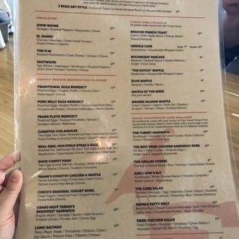 Early Bird - Menu - New American Near Me - Fullerton, California
