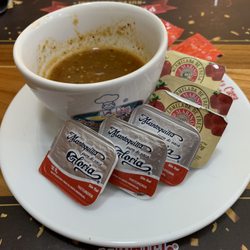 La Casa Del Waffle - Complimentary salsa and butter etc