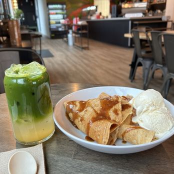 Hazel Origin Coffee - Orange matcha tonic , Apple pie crepes - Coffee Roasteries Near Me - Pawtucket, Rhode Island